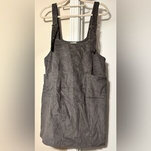 POL Charcoal Corduroy Overall
Jumper Dress